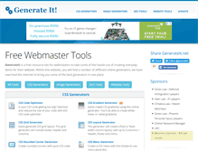 Tablet Screenshot of generateit.net